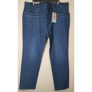 Prana Hillgard Slim Jeans Men 40x30 Tapered Denim Organic Medium Ozone Wash NEW